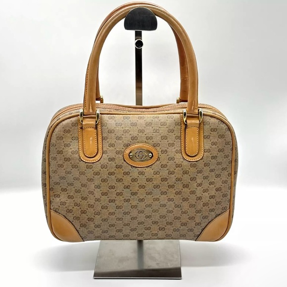 Gucci Handbag Vintage Micro Interlocking GG with COA - Picture 1 of 16